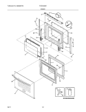 DOOR Diagram and Parts List for FGDS3065KWE  Frigidaire Range