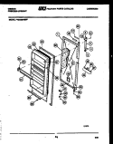 DOOR PARTS Diagram and Parts List for FV21M8WSFF  Gibson Freezer