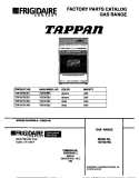 COVER Diagram and Parts List for TGF357BCWC  Tappan Range