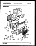CABINET PARTS Diagram and Parts List for WAL126P1A1  Frigidaire Air Conditioner