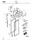DOOR Diagram and Parts List for FRT20NGCB3  Frigidaire Refrigerator