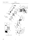 RECOMMENDED SPARE PARTS Diagram and Parts List for FAZ08HS1AA  Frigidaire Air Conditioner