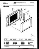 DOOR PARTS Diagram and Parts List for M13P4NW  Gibson Microwave