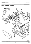 DRYER - MOTOR, BLOWER, BELT Diagram and Parts List for FLXE52RBT0  Frigidaire Washer Dryer Combo