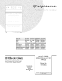 COVER Diagram and Parts List for FEF366AWJ  Frigidaire Range