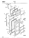 DOOR Diagram and Parts List for FRT22PRCD1  Frigidaire Refrigerator