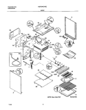 BODY Diagram and Parts List for GGF354CHSE  Gibson Range
