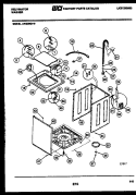 CABINET PARTS Diagram and Parts List for AW200G1W  Kelvinator Washer