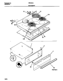 TOP / DRAWER Diagram and Parts List for FEF367CATC  Frigidaire Range