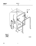 TUB Diagram and Parts List for MDB120LGR0  Frigidaire Dishwasher