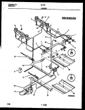 BURNER PARTS Diagram and Parts List for 30-2761-00-05  Tappan Range