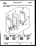 CONTROL PANEL Diagram and Parts List for TMS062T1B1  Tappan Microwave
