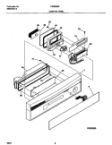 CONTROL PANEL Diagram and Parts List for FDB636GFS2  Frigidaire Dishwasher