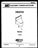 COVER Diagram and Parts List for HV2536B  Gibson Range Hood