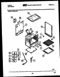 BODY PARTS Diagram and Parts List for 30-3350-00-03  Tappan Range