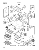 BODY Diagram and Parts List for GSG3PZBCA  Frigidaire Range