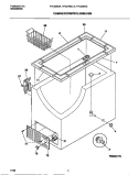 CABINET / CONTROL / SHELVES Diagram and Parts List for TFC07M4CW2  Tappan Freezer