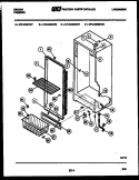CABINET PARTS Diagram and Parts List for UFL2483CW7  Frigidaire Freezer