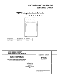 COVER Diagram and Parts List for GLER642AS1  Frigidaire Dryer