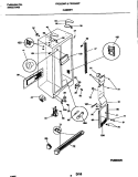 CABINET Diagram and Parts List for FRS22WPCW1  Frigidaire Refrigerator