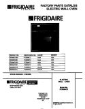 COVER Diagram and Parts List for FEB386CCB1  Frigidaire Wall Oven