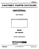 COVER Diagram and Parts List for MFC13AM0BW1  Frigidaire Freezer