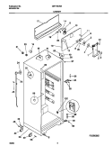 CABINET Diagram and Parts List for GRT16CRHW2  Gibson Refrigerator