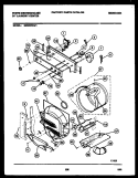 CONSOLE, CONTROL AND DRUM Diagram and Parts List for SM230PXD1  Frigidaire Washer