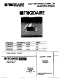 COVER Diagram and Parts List for FED300WCWB  Frigidaire Range