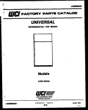 COVER Diagram and Parts List for GTN175CH2  Frigidaire Refrigerator