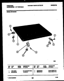 TOP ASSEMBLY Diagram and Parts List for SP184NXR2  Frigidaire Dishwasher