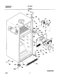CABINET Diagram and Parts List for FRT14B4AZ1  Frigidaire Refrigerator