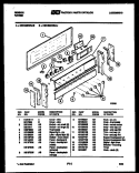 BACKGUARD Diagram and Parts List for CEC3M5WSAC  Gibson Range