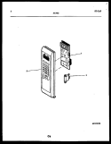 CONTROL PANEL Diagram and Parts List for 56-3462-10-01  Tappan Microwave