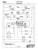 WIRING DIAGRAM Diagram and Parts List for FEF368CCSA  Frigidaire Range