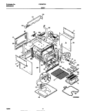 BODY Diagram and Parts List for FED367CETB  Frigidaire Range