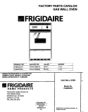 COVER Diagram and Parts List for FGB500CESI  Frigidaire Wall Oven