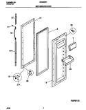 REFRIGERATOR DOOR Diagram and Parts List for GRS26ZRHW0  Gibson Refrigerator