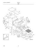 BODY Diagram and Parts List for FGB24L2ABD  Frigidaire Wall Oven