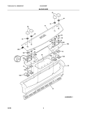 BACKGUARD Diagram and Parts List for CGLES389FS5  Frigidaire Range