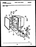 TUB AND FRAME PARTS Diagram and Parts List for DB400A1  Frigidaire Dishwasher