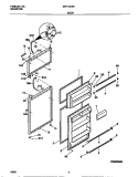 DOOR Diagram and Parts List for MRT15DRED1  Frigidaire Refrigerator