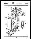 CABINET PARTS Diagram and Parts List for RT195MCW0  Frigidaire Refrigerator