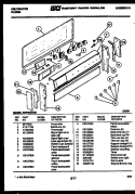 BACKGUARD Diagram and Parts List for REP306CV2  Kelvinator Range