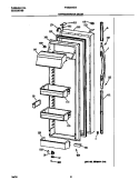 REFRIGERATOR DOOR Diagram and Parts List for FRS24AGGW8  Frigidaire Refrigerator