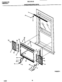 WINDOW MOUNTING PARTS Diagram and Parts List for FAV157G1A2  Frigidaire Air Conditioner