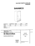 COVER Diagram and Parts List for VV2013  Frigidaire Freezer
