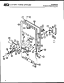 DOOR PARTS Diagram and Parts List for DW-5500CDL2  Frigidaire Dishwasher