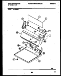 CONSOLE AND CONTROL PARTS Diagram and Parts List for DG400SXW1  Frigidaire Dryer