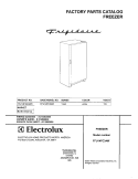 COVER Diagram and Parts List for FFU14FC3AW0  Frigidaire Freezer